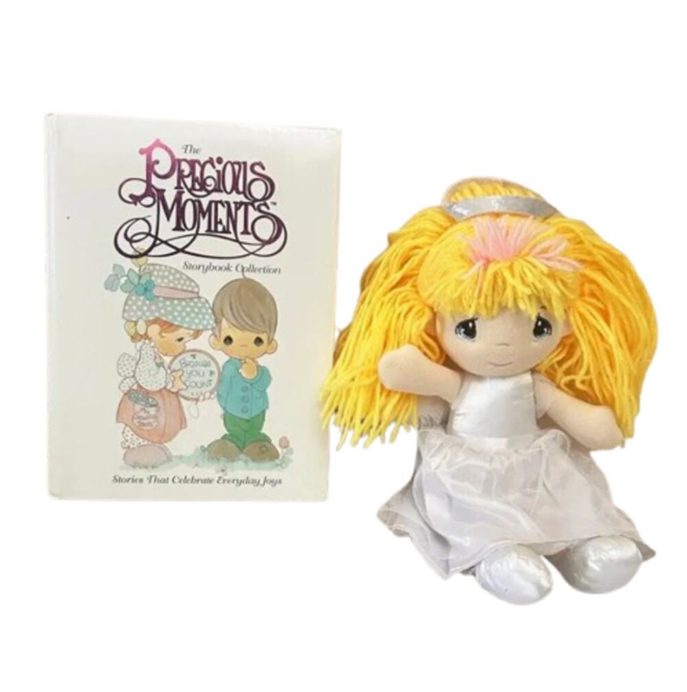 PRECIOUS MOMENTS Storybook Collection Hardback Book 1997 & Angel Plush Doll